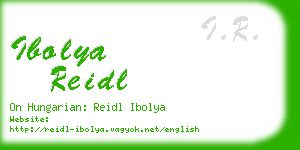 ibolya reidl business card